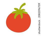 cute tomato icon. vector flat... | Shutterstock .eps vector #2082096709