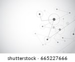 abstract polygonal with... | Shutterstock .eps vector #665227666