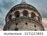 Galata Tower in Istanbul Turkey, famous turist destination in Istanbul