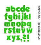 green alphabet | Shutterstock .eps vector #70990321