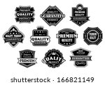labels set in vintage western... | Shutterstock .eps vector #166821149
