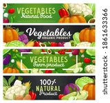 vegetables and farm veggies ... | Shutterstock .eps vector #1861633366