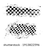 race flag grunge pattern ... | Shutterstock .eps vector #1913822596