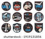 space retro badges with vector... | Shutterstock .eps vector #1919131856