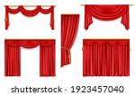 Realistic Curtains  3d Vector...