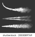 airplane chemtrails  vector... | Shutterstock .eps vector #2003089769
