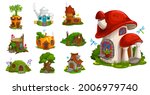 Gnome Houses Vector Icons ...