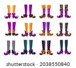 cartoon legs of fairy witch or... | Shutterstock .eps vector #2038550840