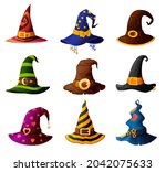witch  magician wizard or... | Shutterstock .eps vector #2042075633