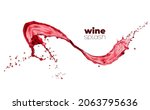 Swirl Red Wine Or Juice Wave...