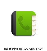 phone book vector icon of... | Shutterstock .eps vector #2072075429
