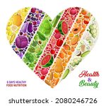 color diet nutrition  rainbow... | Shutterstock .eps vector #2080246726