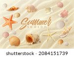 summer beach background ... | Shutterstock .eps vector #2084151739
