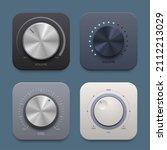 music and sound volume knob... | Shutterstock .eps vector #2112213029