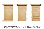 old parchment paper scroll and... | Shutterstock .eps vector #2116339769