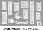 shop receipt  cash paper bill ... | Shutterstock .eps vector #2124911363