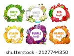 rainbow color diet nutrition... | Shutterstock .eps vector #2127744350
