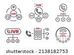 ivr icons  interactive voice... | Shutterstock .eps vector #2138182753