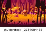 magic mushrooms fantasy game... | Shutterstock .eps vector #2154084493