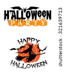 happy halloween party... | Shutterstock . vector #321639713