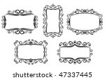 vector version. vintage frame... | Shutterstock .eps vector #47337445