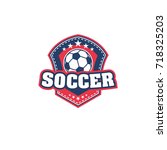 football or soccer ball icon of ... | Shutterstock .eps vector #718325203
