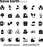 save earth ecology icon set | Shutterstock .eps vector #1891449079