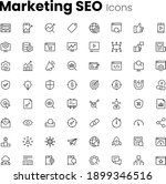 digital marketing seo icon set | Shutterstock .eps vector #1899346516