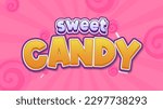 sweet candy 3d vector...