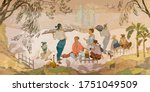 ancient china. oriental people. ... | Shutterstock .eps vector #1751049509