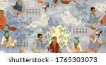 traditional chinese paintings.... | Shutterstock .eps vector #1765303073