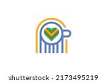drink and foot logo vector | Shutterstock .eps vector #2173495219
