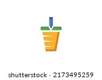 drink and foot logo vector | Shutterstock .eps vector #2173495259