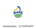 drink and foot logo vector | Shutterstock .eps vector #2173495299