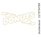 donuts snack quote badge. high... | Shutterstock .eps vector #2173754789