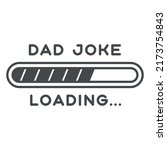 dad joke quote filled stroke.... | Shutterstock .eps vector #2173754843