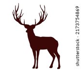 deer silhouette. high quality... | Shutterstock .eps vector #2173754869