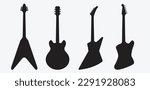 a set of black guitar...