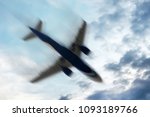 Small photo of aerophobias concept. plane shakes during turbulence flying air hole. Blur image commercial plane moving fast downwards. Fear of flying. collapse slump, depression, downfall, debacle, subsidence, trip.
