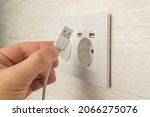 New wall outlet socket with USB 5V 2.1 A included. For convenience, the mobile charger or smartphone in the concept of modern life.