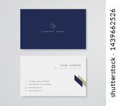white business card flat design ... | Shutterstock .eps vector #1439662526