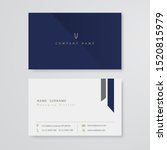 business card flat design... | Shutterstock .eps vector #1520815979