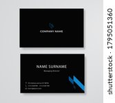 black and blue name card... | Shutterstock .eps vector #1795051360