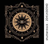 divine magic art occult... | Shutterstock .eps vector #2041430540