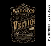 western hand drawn frame label... | Shutterstock .eps vector #331365293
