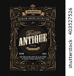 antique frame design western... | Shutterstock .eps vector #403527526