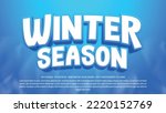 winter season text effect...