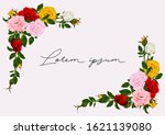 beautiful bouquet with... | Shutterstock .eps vector #1621139080