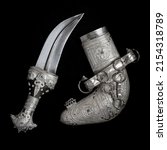 An ancient omani dagger made of ...