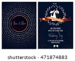 wedding invitation card... | Shutterstock .eps vector #471874883
